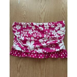 B24 New Women’s Athena Swimsuit Skirt Inside Brief Tropical🌴Floral🌺Print sz 12